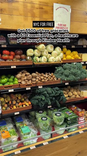 Rebeka @ NYC for FREE on Instagram: "Get $500 in grocery benefits (meat, veggies, dairy & more) by enrolling in New York’s $0 Essential Plan with @kimberhealth 🍎 #KimberHealthPartner 🎓 Are you a student? You may be able to waive your university insurance and save $1,000+ What’s included? ✨ $400 gym membership reimbursement ✨ $0 dental & vision care ✨ $0 mental health care ✨ $0 preventive, urgent & emergency care Who’s eligible? ➡️ F1/J1/A1/U visa holders: Ages 21–64, annual incom