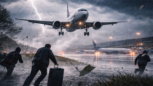 Sydney airport chaos after once-in-50-year storm shuts runways