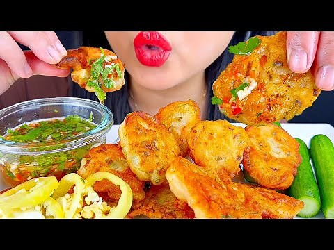 ASMR FRIED SHRIMP DIPPED IN CHILI SAUCE | EATING SOUNDS | MUKBANG | ASMR PHAN