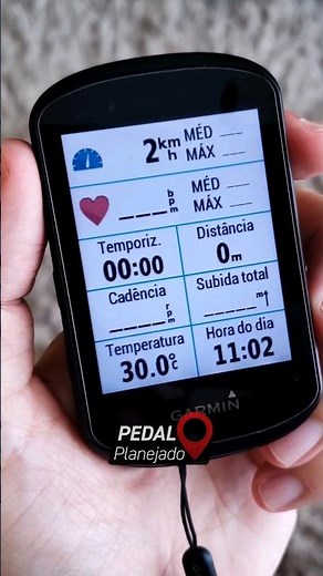 Tela de dados. Garmin Edge 530 e 830 Link na descrição #pedalplanejado #bike #garmin #gps