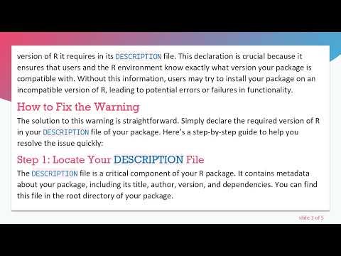 Resolving R Package Dependency Warnings: A Simple Fix