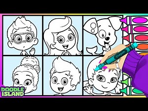 BUBBLE GUPPIES Coloring Page - Follow Along & Color!