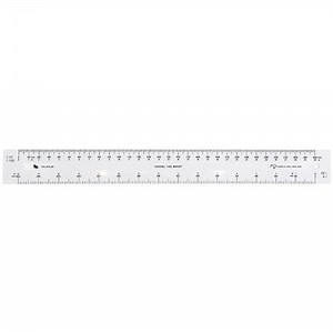 300mm White Scale Ruler
