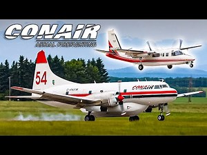 FIREFIGHTING CONVAIR! - Conair Group CV-580 at Calgary/Springbank Airport