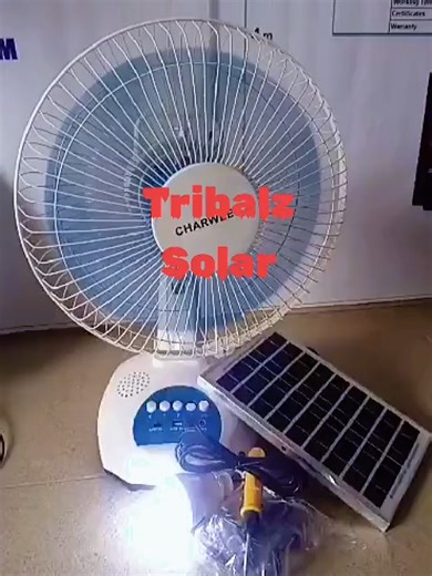 One Solar Fan. Total Comfort Why buy generator fuel every day? This Solar Table Fan gives you cool air without noise or fuel. The FREE solar panel keeps it powered, while the 2 FREE bulbs give you light when NEPA disappoints. Save money and stay comfortable. Order Before It’s Gone