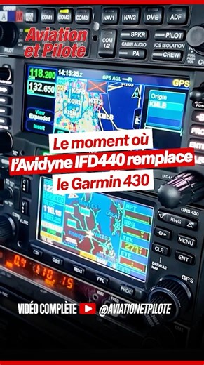 Le moment où l’IFD440 remplace le Garmin 430
