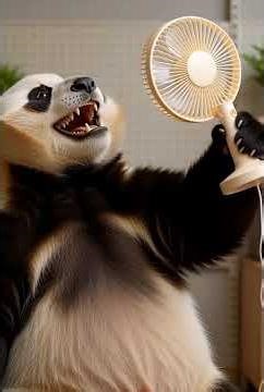 Panda Buys a Fan but Opens It Dramatically Like a Movie Villain | Funny Panda Moment | Nebula Shots
