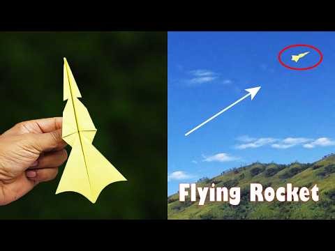 How to Make New Flying Plane - New Flying Rocket Airplane - A4 Paper Flying Rocket