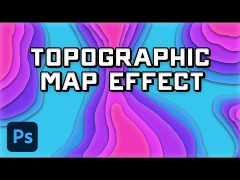 How to Create Topographic Map Effect in Photoshop - Layered Paper Tutorial