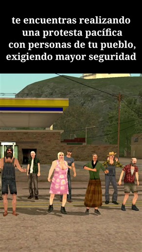 Protesta Pacífica en GTA San Andreas: Una Lucha por Seguridad