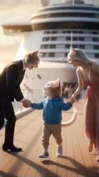 “Royal White Cat Family on a Luxury Cruise”#shorts #viral #trending #shortsfeed #ytshorts