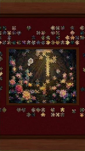 Most Beautiful Flower Puzzle 🌸 Stained Glass ASMR #shorts