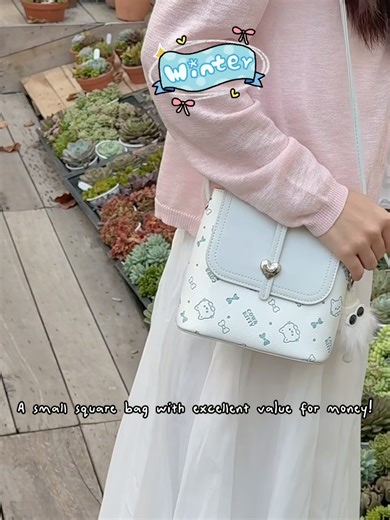 Stylish Blue Square Bag for Shopping