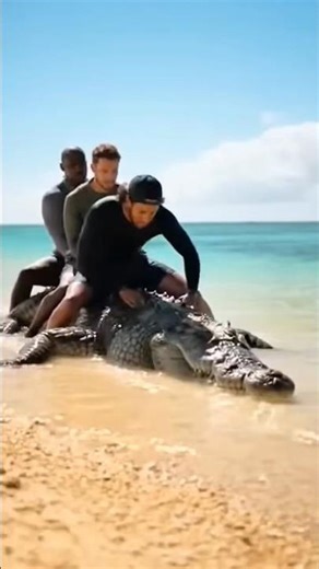 POV: Riding a Crocodile 🐊 (Insane Footage) #shorts