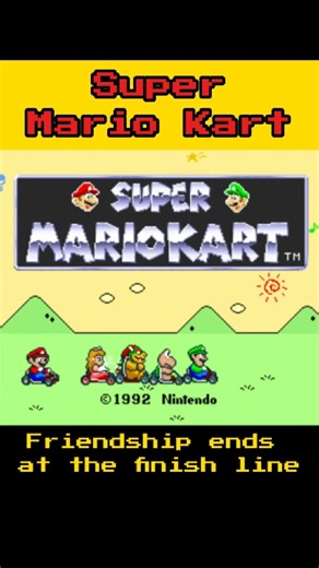 Snes Game - Super Mario Kart - Where Kart Racing Began #MarioKart #SNES #RetroGames #Shorts