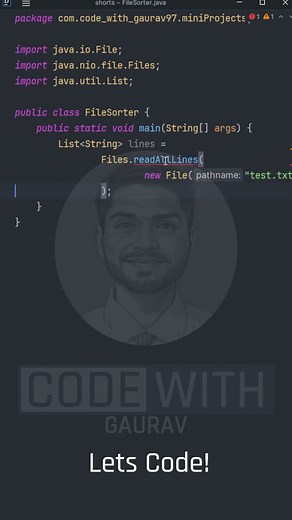 Mini Project: Java File Sorter | Organize Files Automatically #Shorts