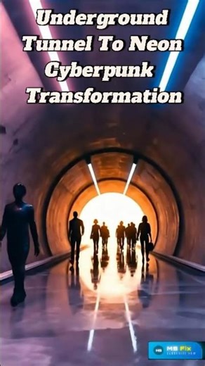 Abandoned Underground Tunnel Transformed Into Neon Cyberpunk Walkway | Satisfy Urban Transformation