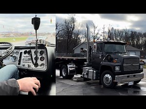 ASMR Straight Piped L10 Cummins Ford L9000 ride along. pure sound, no edits.