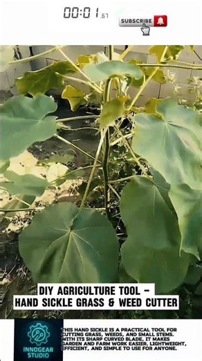 DIY Agriculture Tool – Hand Sickle Grass & Weed Cutter