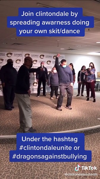 The Clintondale staff would also like to tell you about our challenge! #clintondaleunite #dragonsagainstbullying