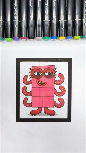 Sprunki NumberBlock 8 Phase 4 Amazing Mini Cardboard Game🧩🥰#numberblocks​​​ #games​​ #trending​#art​