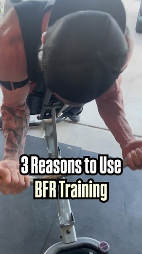 HERE’S WHY you should try BFR training - If you’ve never tried it BFR means “blood flow restriction” training this type of training originated in Japan as a way to help people heal from ACL injuries What they found was by even wrapping the upper body and using the arms to do exercise, we still saw improved rate of healing in lower body injuries This is because when you occlude the blood in the muscles, and you get a deep burn, we see a spike of IGF-1 and HGH naturally produced in the body This c