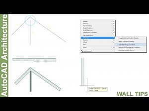 Tips on drawing Walls in AutoCAD Architecture