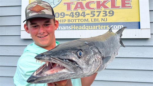 Fisherman spears barracuda free diving off New Jersey coast