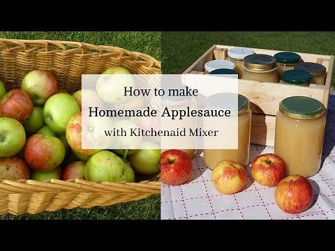 How to make Homemade Applesauce using Kitchenaid food strainer