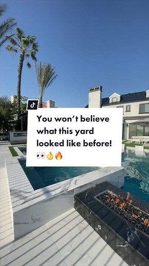 Tag a friend you would like to share this infinity edge pool with!💯#TheHarderTheyFall #luxurybackyard #transformation #beforeandafter #foryou #pool