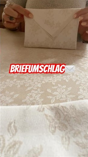 Briefumschlag falten✉️ #brief #napkin #folding #falten #envelope