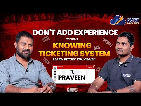 Ticketing System Explained - Learn It Before You Claim It | Aviz Academy | AWS with Avinash Reddy