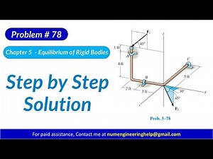 5–78. The bent rod is supported at A, B, and C by smooth #statics