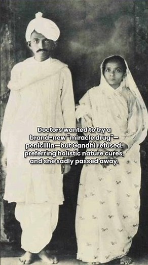 Did Gandhi Let His Wife Die... But Save Himself? #indiahistory #mahatmagandhi #hypocrisy