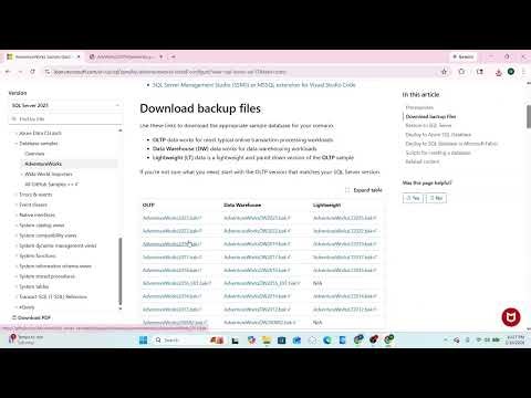 How to Configure AdventureWorks Sample Database on SQL Server | Step-by-Step Guide