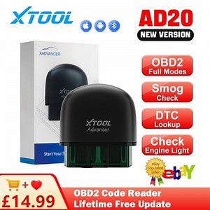 XTOOL Advancer AD20 Car Code Reader Wireless BT OBD2 Scanner Engine System Scan | eBay UK