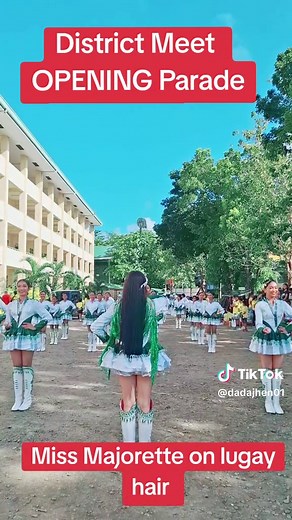 Majorette Performance Highlights at District Meet Parade