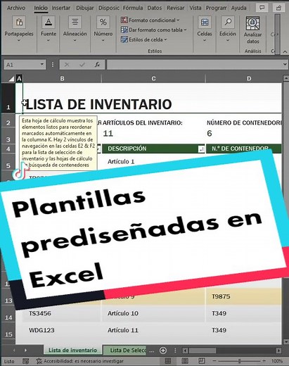 Descubre Plantillas Prediseñadas en Excel para Inventarios