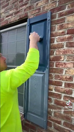 How to paint shutters