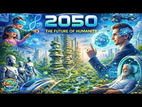 A Day in 2050: Our Amazing Future City! 🏙️🤖🌳 | EduJoyWorld Future Tech for Kids"