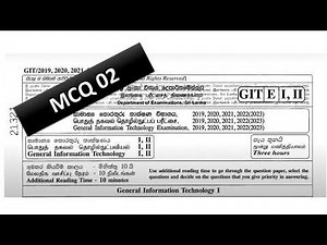 GIT Past Paper Answers with Explanations 2019-2022(2023) | English Medium - MCQ 02