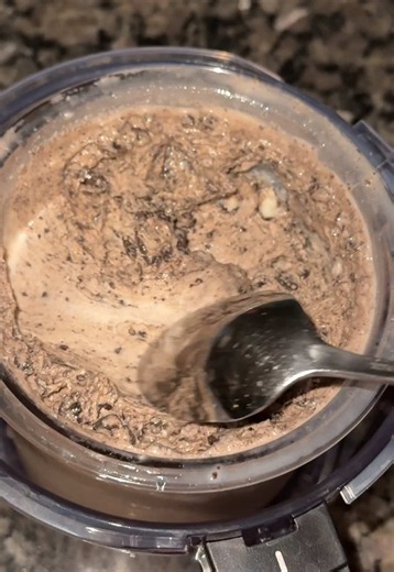 Ninja Creami Cookies and Cream Milk, Oreo pudding mix, and Thin Oreos for mix-ins! #ninjacreami #homemadeicecream #cookiesandcream #ninjacreamirecipe #oreoicecream