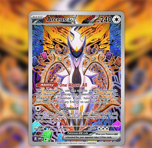 Arceus Full Art Proxy Card – Handmade Fan Art - Etsy