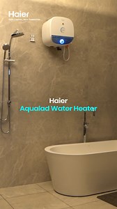 9.3K views · 78 reactions | Turn up the comfort with style. ✨ The Haier Aqualad Water Heater’s elegant LED knob adds a touch of class while giving you easy, precise temperature control — because your hot showers deserve a smart upgrade. #Haier #MoreCreationMorePossibilities #WaterHeaters | Haier | Facebook