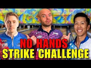 NO HANDS Bowling Challenge! Who Can Throw the Most Strikes?!