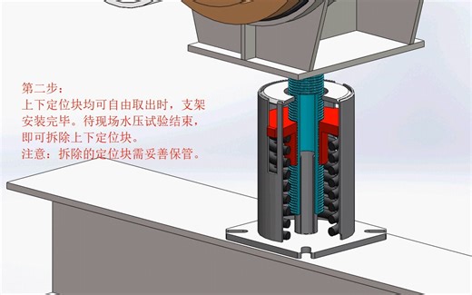可变弹簧支架安装说明（NB/T 47039标准）