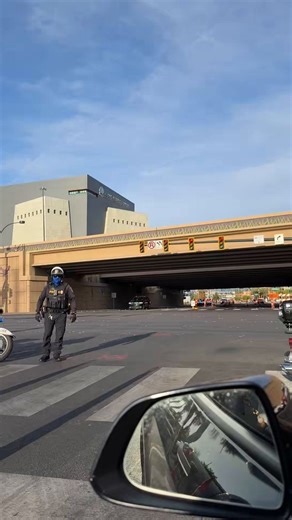 Las Vegas traffic…but make it Presidential. 🇺🇸Stopped on MLK and Alta—ended up front row for the motorcade.Not your typical delay. Not mad about it.#POTUS47 #Trump #LasVegas