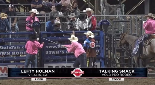 15K views · 555 reactions | Lefty Holman, 90 points on Kirsten Vold Rodeo Company's Talkin Smack for the win at Utah's Own PRCA Rodeo! #WeArePRORODEO | PRCA ProRodeo | Facebook