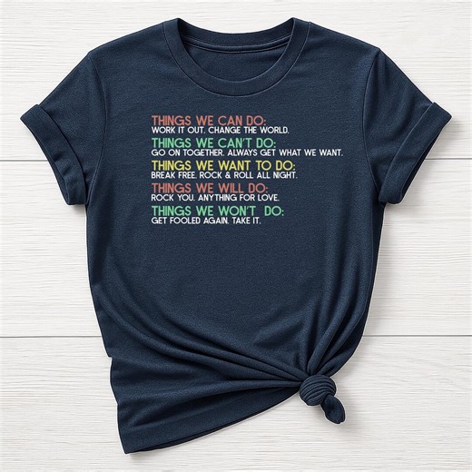 Music T-shirt : Things We Can Do Design, Gildan Softstyle - Etsy
