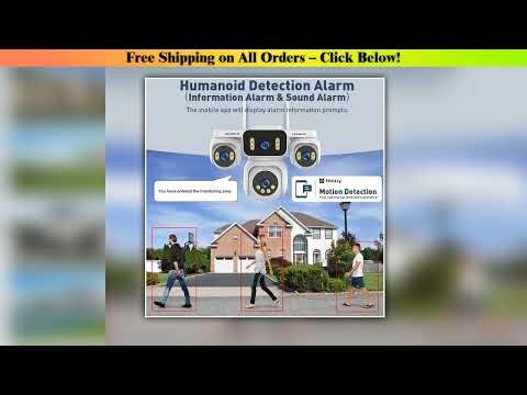 LS VISION 20MP 4 Screens Security WiFi Camera Outdoor 10K 4Lens 12X Zoom PTZ Auto Tracking CCTV